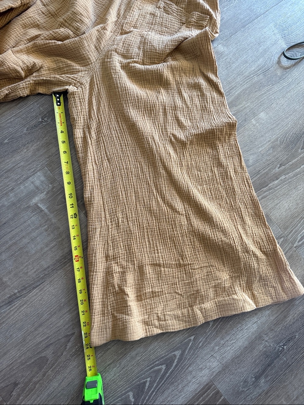 Free People Cyprus Ave Overalls in a golden mustard Wide Leg Cotton Gauze - Picture 11 of 11